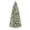 7.5ft. Pre-Lit Snowy Silverton Slim Pine Artificial Christmas Tree, Dual-Color LED Lights